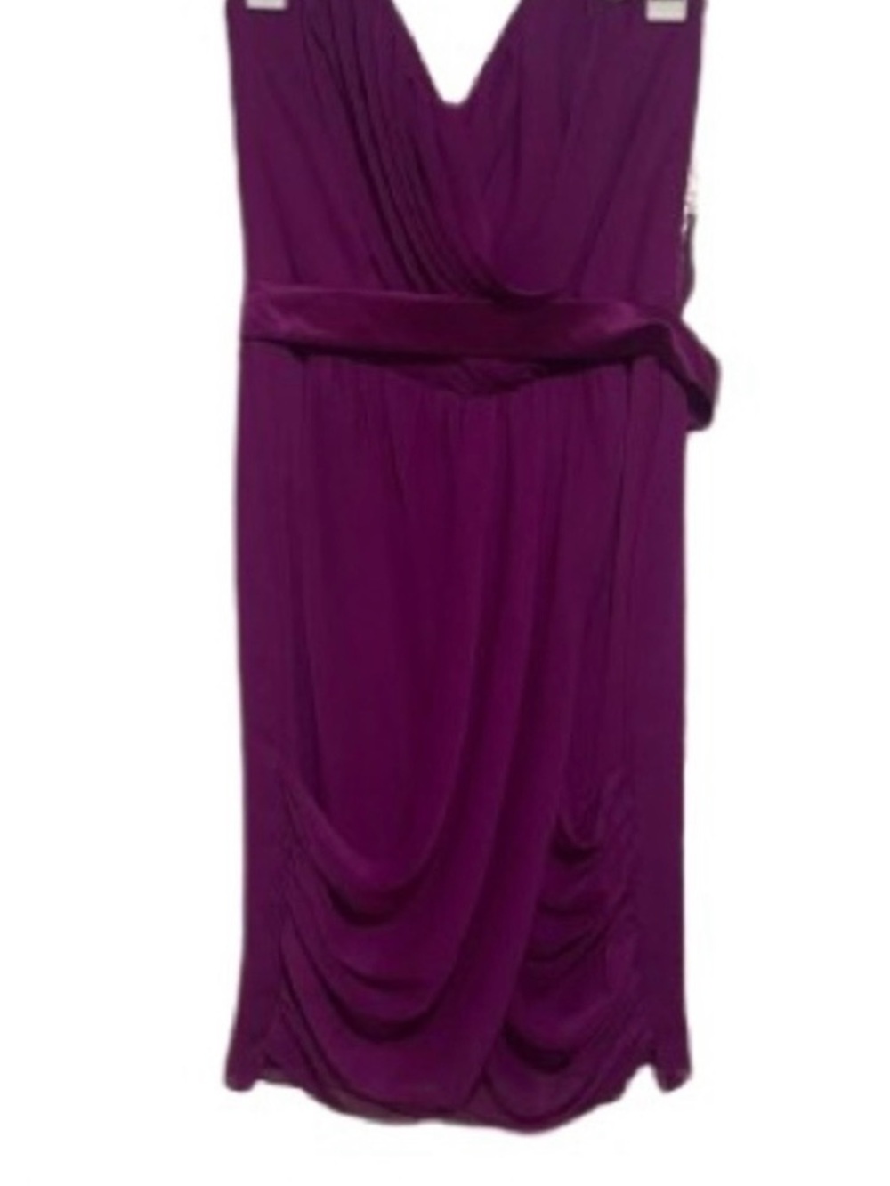 Lela Rose Bridesmaid Wild Berry Strapless V-Neck Draped Women’s Dress size 4
